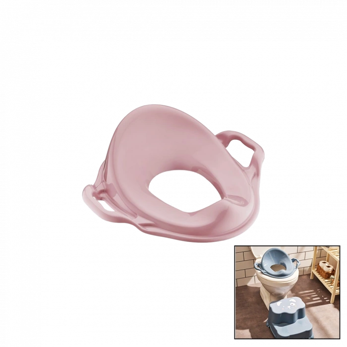 Kulplu Çocuk Klozet Adaptörü - Pembe