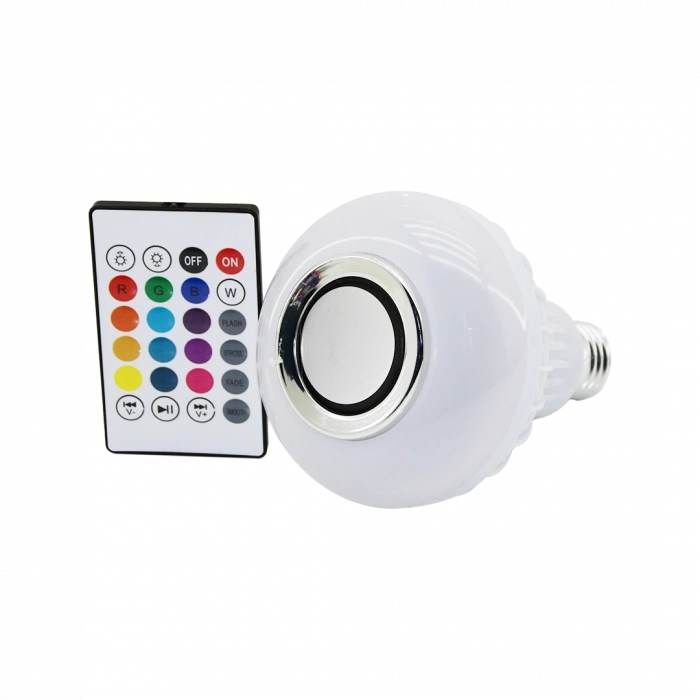 Kumandalı RGB LED Ampul Bluetooth Hoparlör 7W/3W