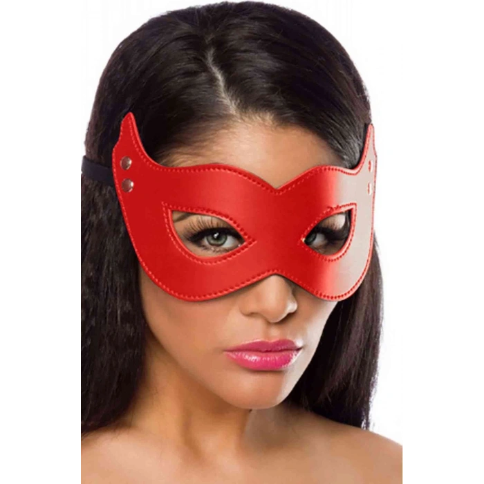 LAmore Lamore Kırmızı Deri Maske