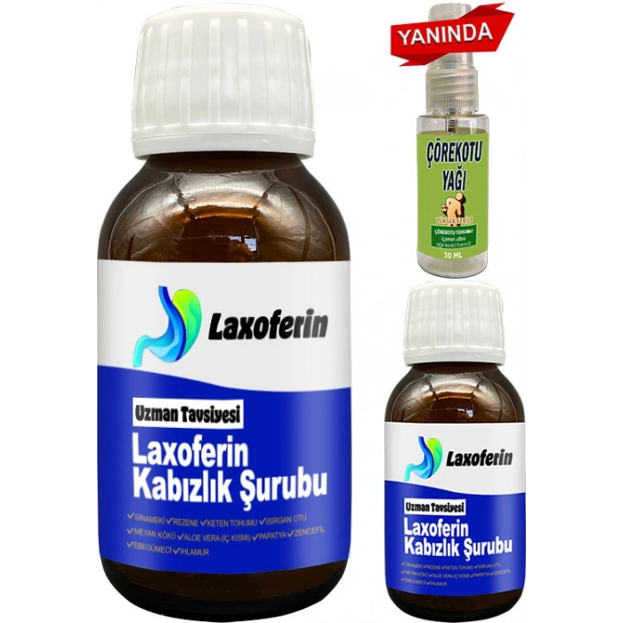 Laxoferin Şurup - 2 Şişe + Çörek Otu Yağı / Bay Bayan 50 ml Şurup