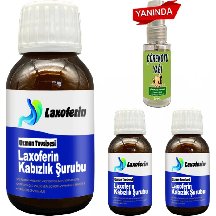 Laxoferin Şurup  3 Adet Yanında Çörek Otu Yağı
