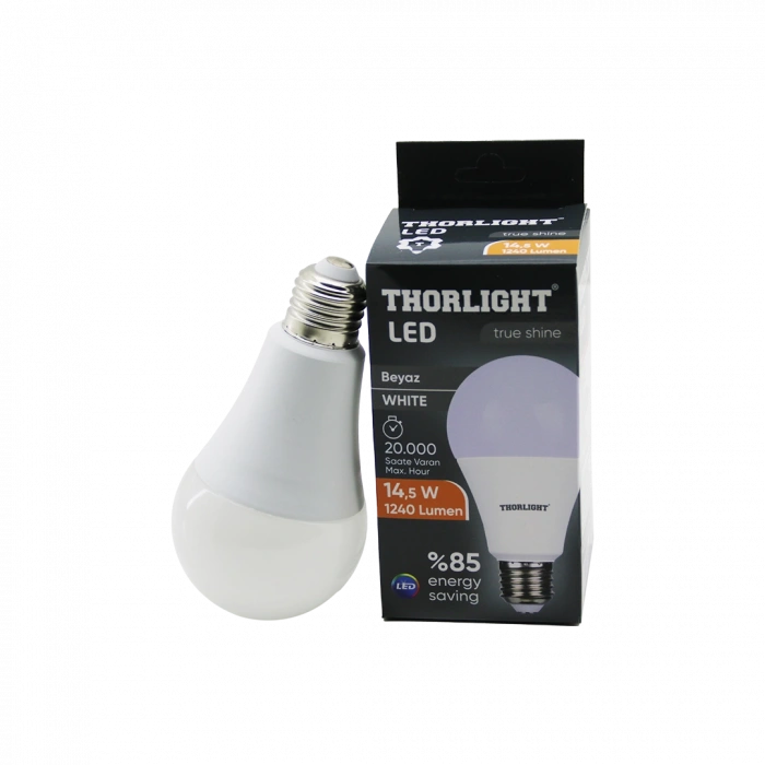 LED E27 Beyaz Ampul 1240 Lumen 6500K