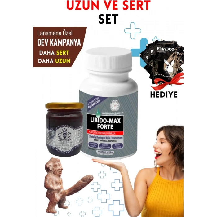 Libdo Max Forte Erkeklere Özel Set Macun ve Caps