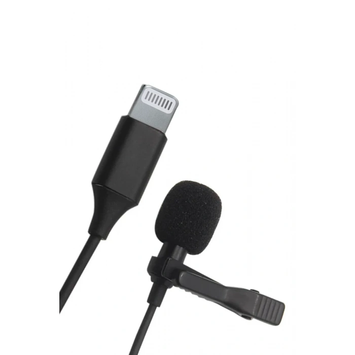 Lightning 2 Metre Double Mikrofon - Siyah