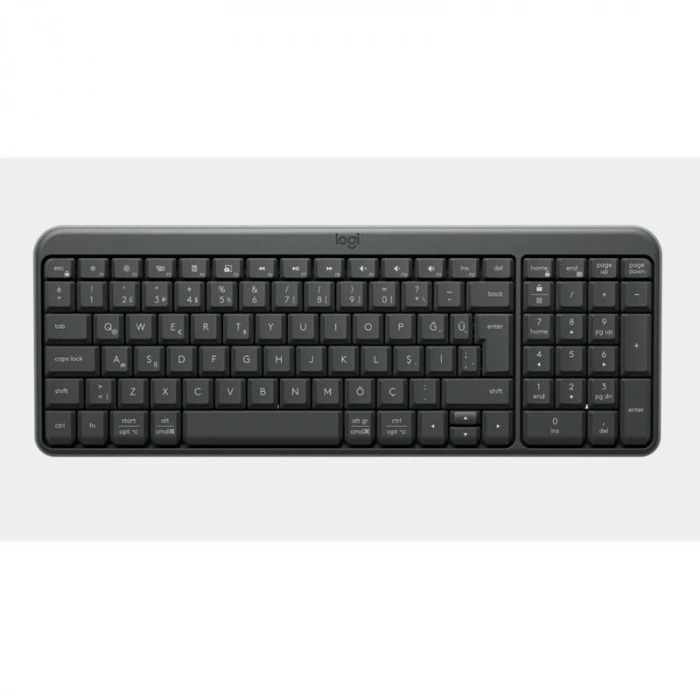 LOGITECH K250 TAM BOYUTLU KOMPAKT BLUETOOTH TÜRKÇE Q KLAVYE GRİ 920-013460