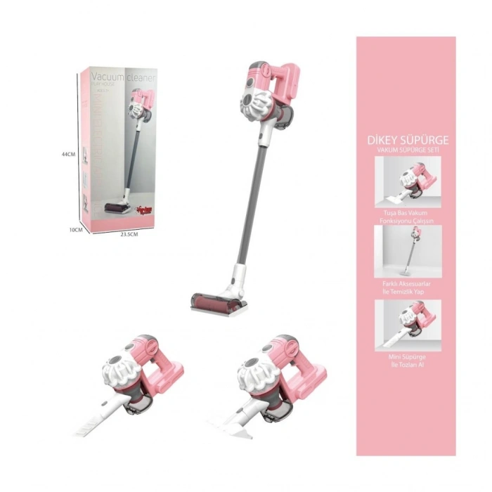 LS8807C -Dikey Elektrik Süpürgesi Pembe 3 in1  Kapalı Kutu