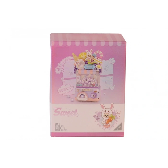 LZ1679 Sevimli Gashapon Makineleri MOR  BLOCK OYUNCAK 428 PRÇ