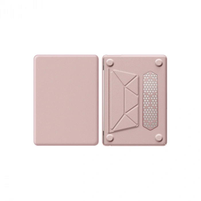 Macbook Air 15 2024 Macbook Deri Kapak - Pembe