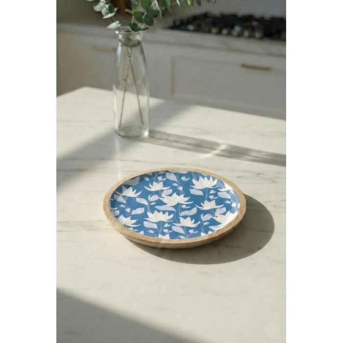 Mango Agacı Pasta Tabağı & Sunum Tabağı 20 Cm Desenli
