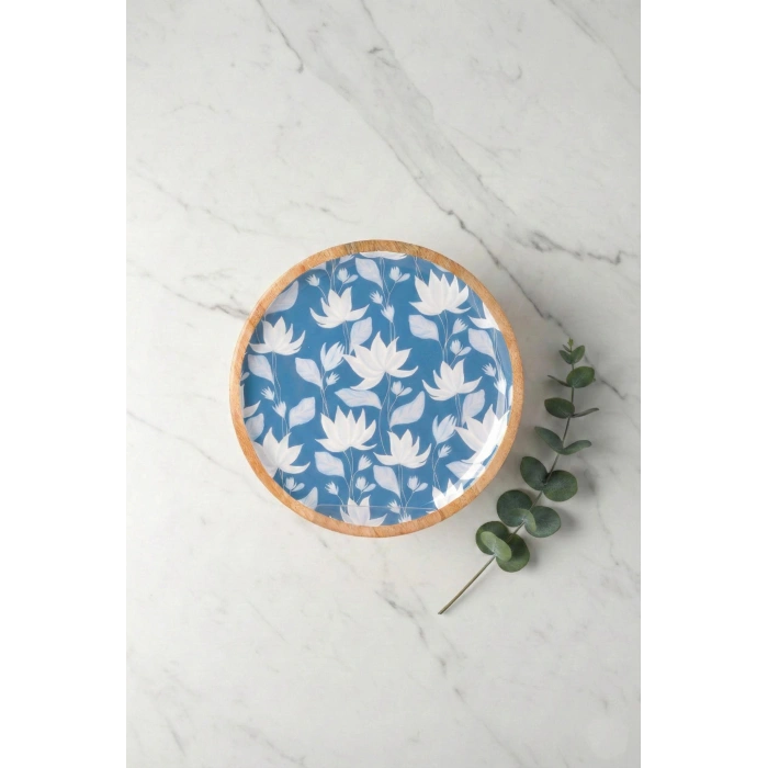 Mango Agacı Pasta Tabağı & Sunum Tabağı 20 Cm Desenli