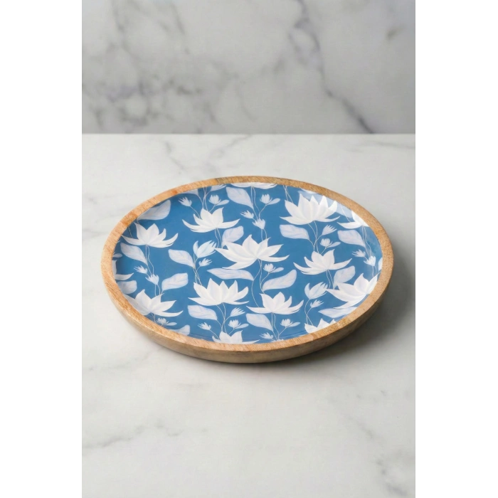 Mango Agacı Pasta Tabağı & Sunum Tabağı 20 Cm Desenli