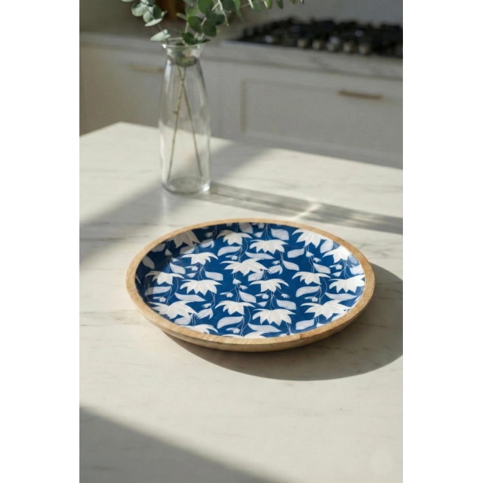 Mango Agacı Servis Tabağı & Sunum Tabağı 25 Cm Desenli