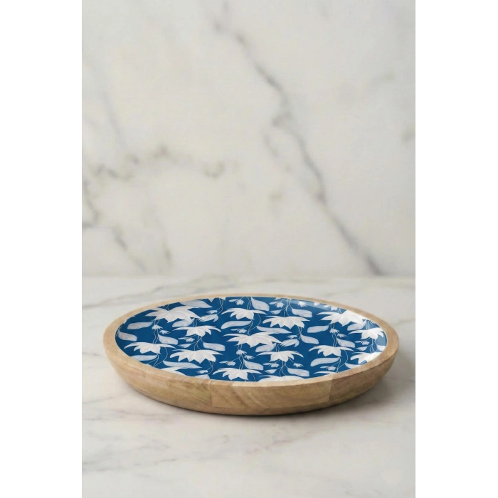Mango Agacı Servis Tabağı & Sunum Tabağı 25 Cm Desenli