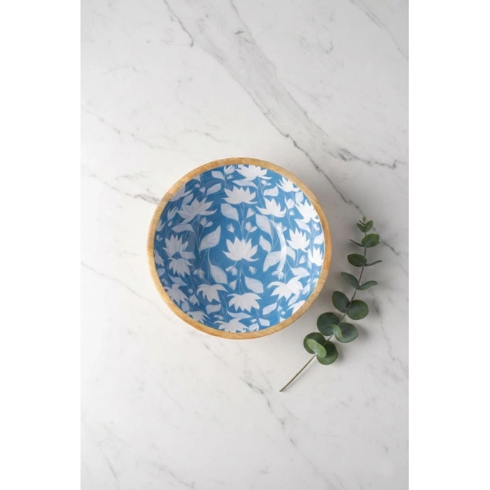 Mango Agacı Sunum Servis Kasesi & Dekoratif Kase 20 Cm Desenli