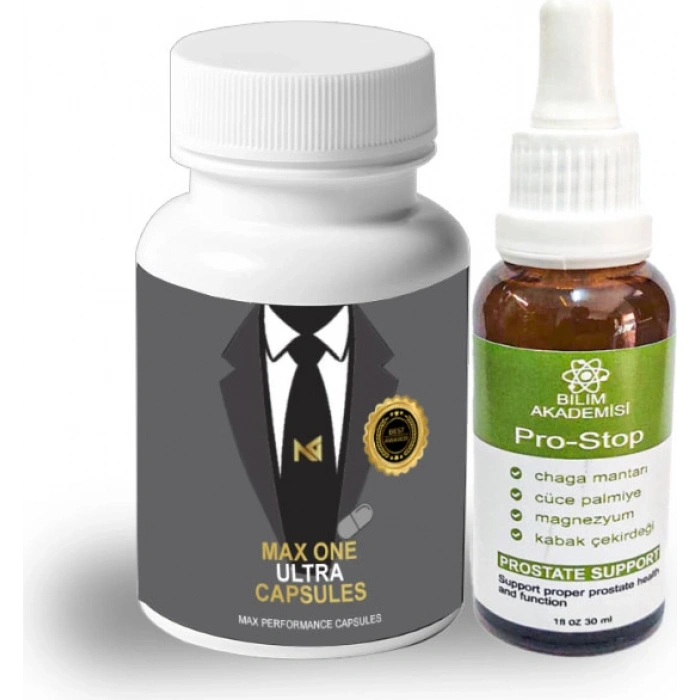 Max One Ultra Erkeklere Özel 30LU Maximum Katılık + Pro-Stop 30ML Pırostat Içeceği