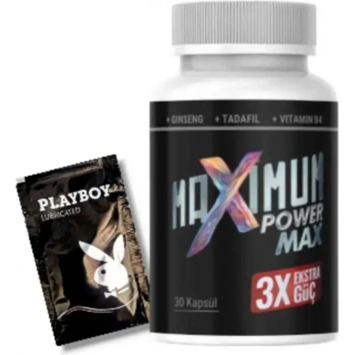 Maximum Power Max Erkeklere Özel 30 Lu Yanında Muzice Jel Hediye