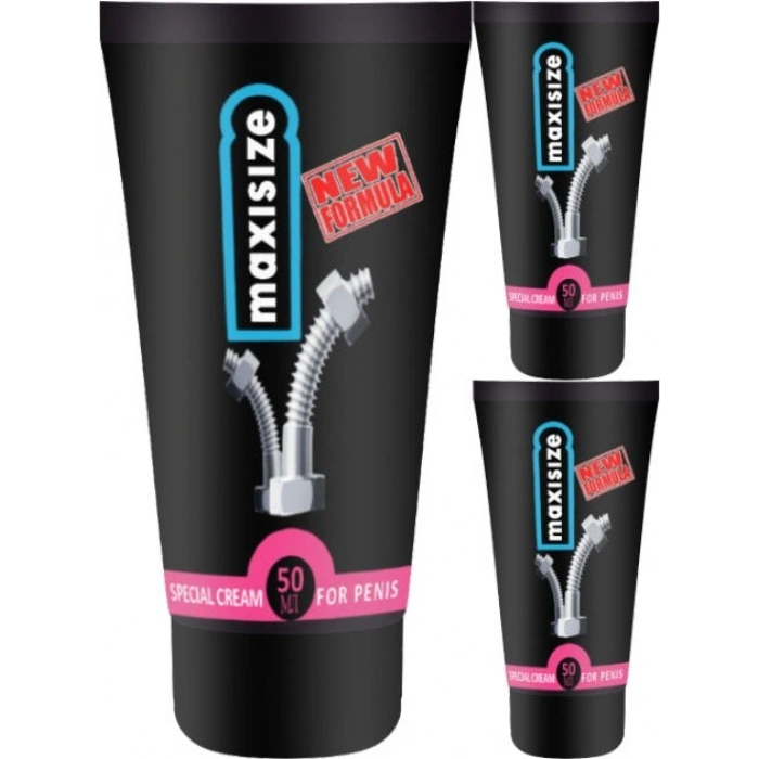 Maxisize 3 Adet Erkeğe Özel En-Boy-Hacim Bakımı Kremi 50 ml
