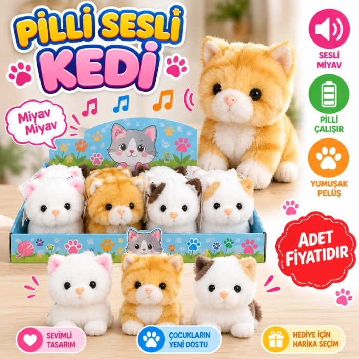 MC-1054 PİLLİ SESLİ KEDİ