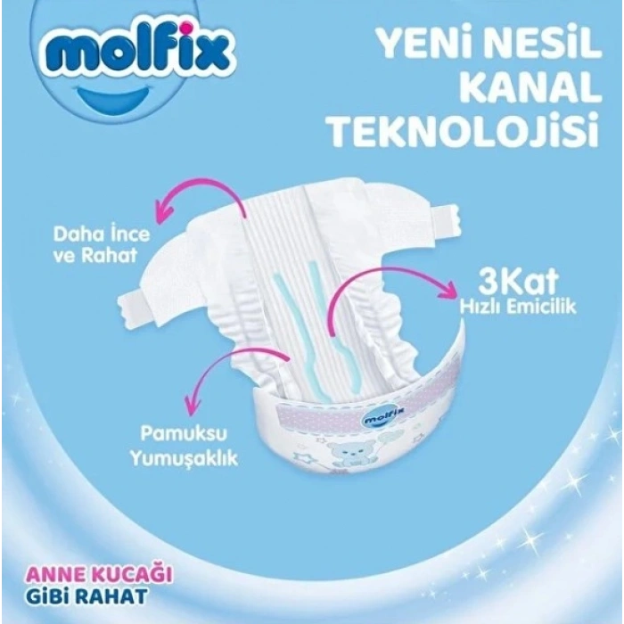 Mega Paket Bebek Bezi 3 Beden 4-9 Kg 140 Adet