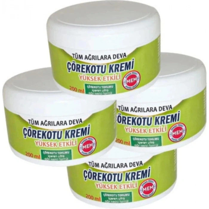 Mem Çörek Otu Kremi Green Box 200 ml x 4 Adet