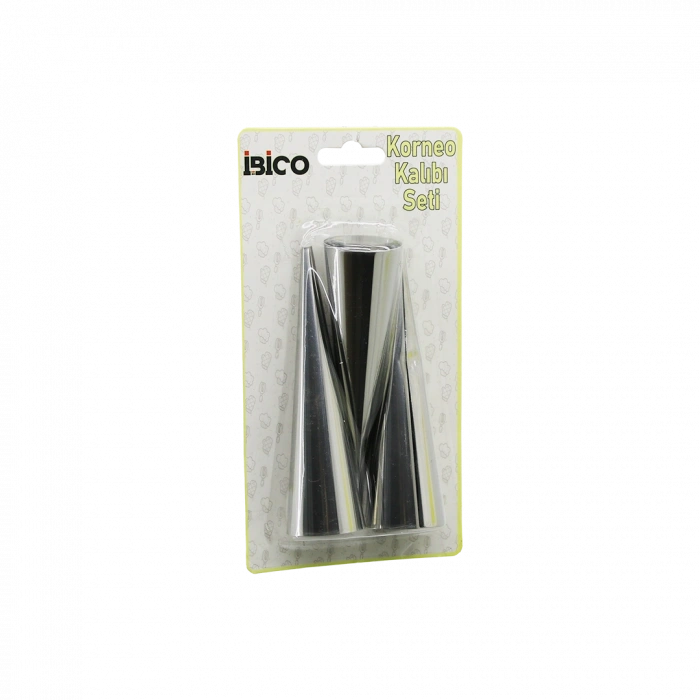 Metal Pasta Dekorasyon Kalıbı 3lü (Çap 3.4 cm x 12 cm)
