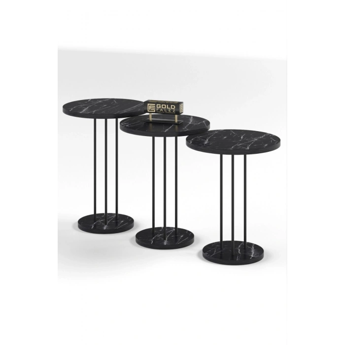 Metal Terra Zigon Bendir Siyah 3lü
