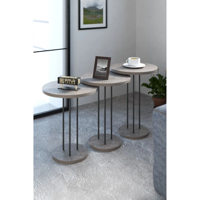 Metal Terra Zigon Gordion Gri 3lü