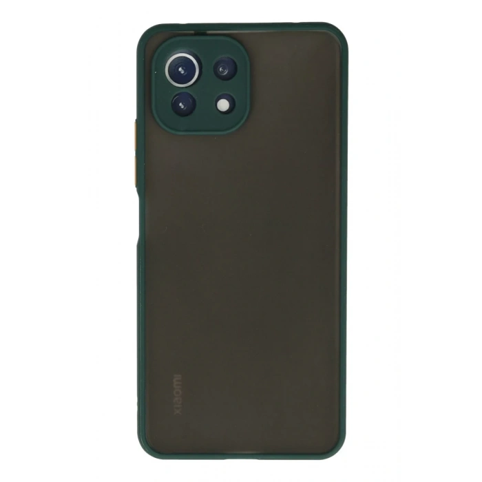 Xiaomi Mİ 11 Lite Kılıf Montreal Silikon Kapak - Yeşil