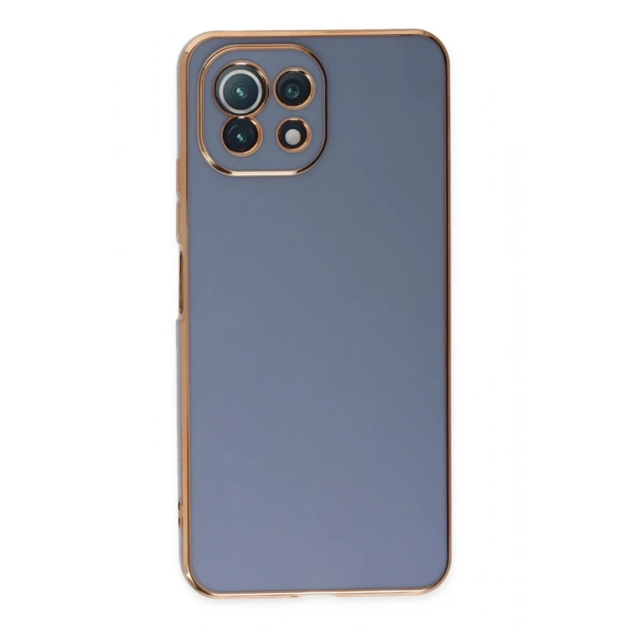 Xiaomi Mİ 11 Lite Kılıf Volet Silikon - Mavi