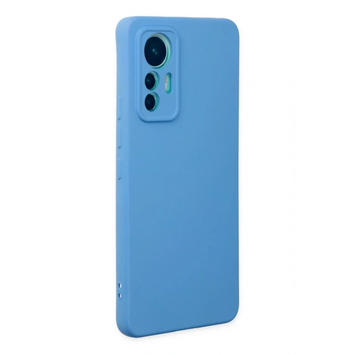 Xiaomi Mi 12 Lite Kılıf Nano içi Kadife Silikon - Mavi