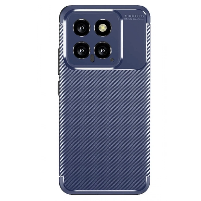 Xiaomi Mi 14T Kılıf Auto Focus Karbon Kapak - Lacivert