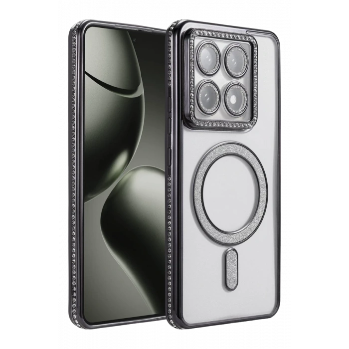 Xiaomi Mi 14T Pro Joke Simli Magneticsafe Kılıf - Siyah