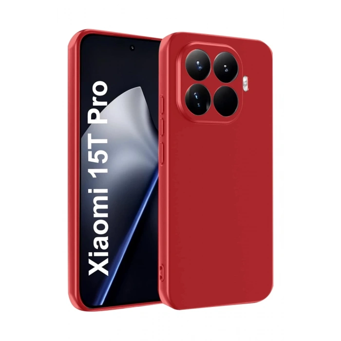Xiaomi Mi 15T Pro First Silikon - Kırmızı