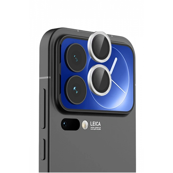 Xiaomi Mi 17 Pro Max Raze Metal Kamera Lens - Gümüş