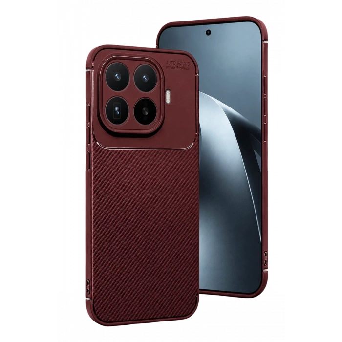Xiaomi Mi 17T Pro Auto Focus Karbon Kapak - Bordo
