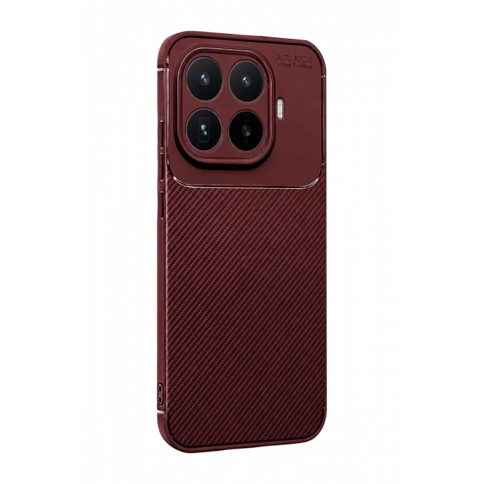 Xiaomi Mi 17T Pro Auto Focus Karbon Kapak - Bordo