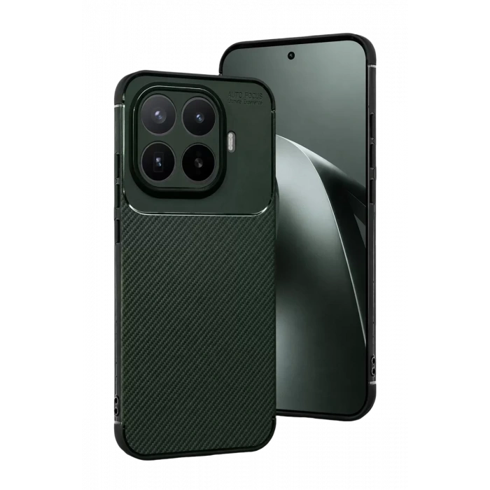 Xiaomi Mi 17T Pro Auto Focus Karbon Kapak - Koyu Yeşil