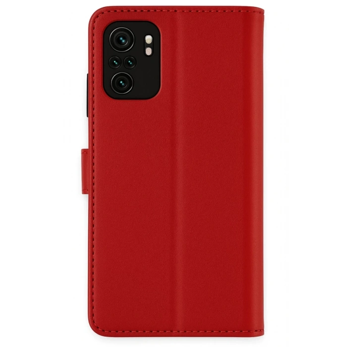 Xiaomi Mi Note 10 Trend S Plus Kapaklı Kılıf - Kırmızı