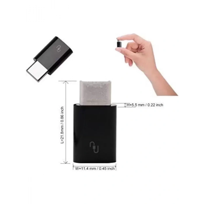 Micro USB To Type C Dönüştürücü Adaptör Şarj ve Veri Aktarım Uyumlu Kompakt