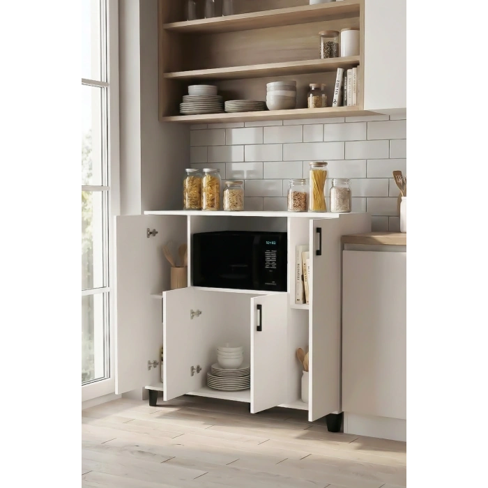 Mikrodalga Dolabı Beyaz 120 cm