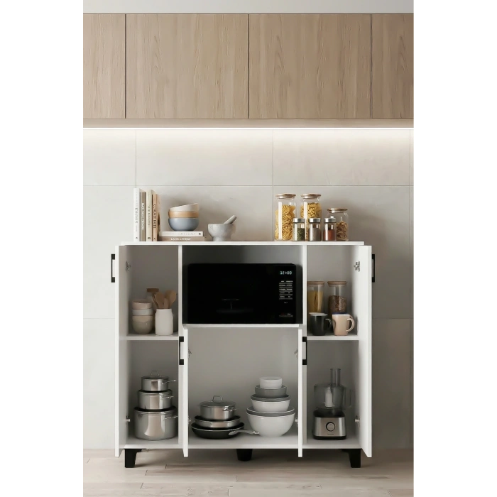 Mikrodalga Dolabı Beyaz 120 cm