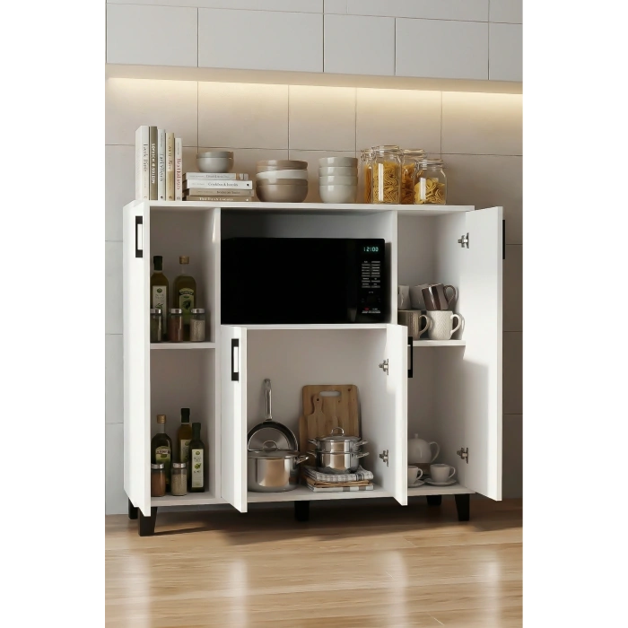 Mikrodalga Dolabı Beyaz 120 cm