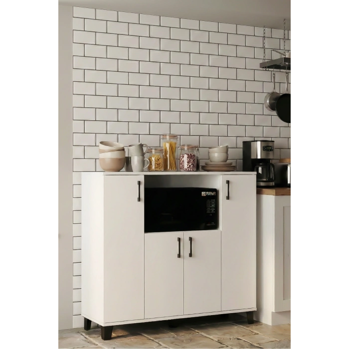 Mikrodalga Dolabı Beyaz 120 cm