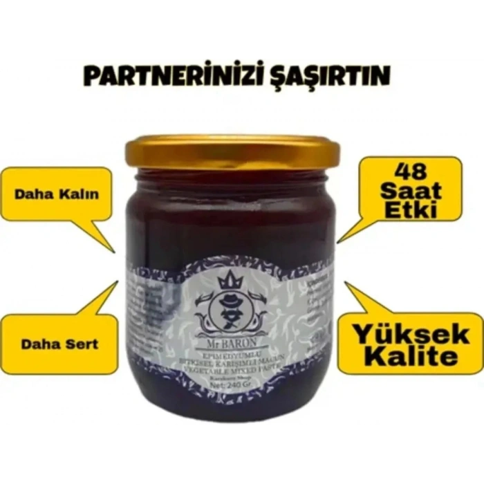 Mr Baron Erkeklere Özel Doğal Macun 240 gr x 3 Adet