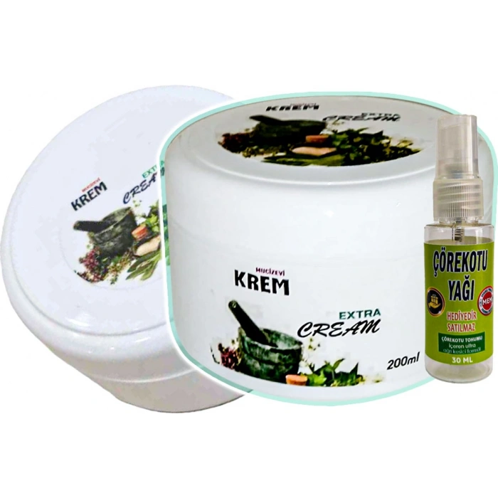 Mucizevi Krem 2 Adet 125 ml + Çörek Otu Yağı Yağı 30 ml