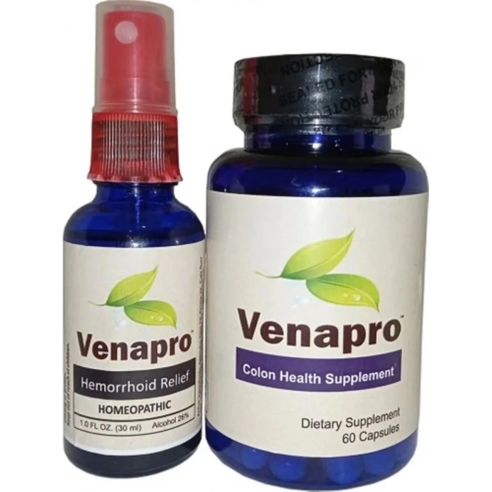Muzicevi Venapro 2 Li Bakım Seti 30 ml Sprey + 60 Lı Caps