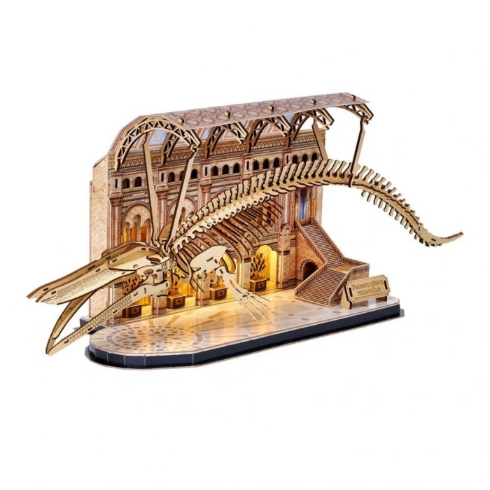 Natural Museum - Mavi Balina 3D Puzzle Led Işıklı