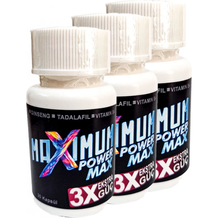 Naturelle Maximum Power Max 3 Adet 3x **erkeklere Özel Katılık 30 Lu**