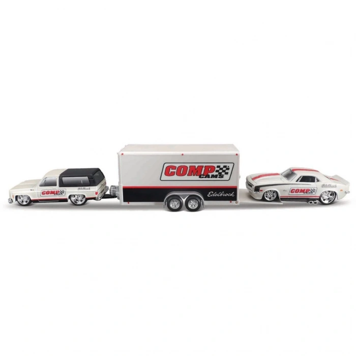 NessiWorld 1/64 Design Seri Yarış Takımı Römork ve Araç Set