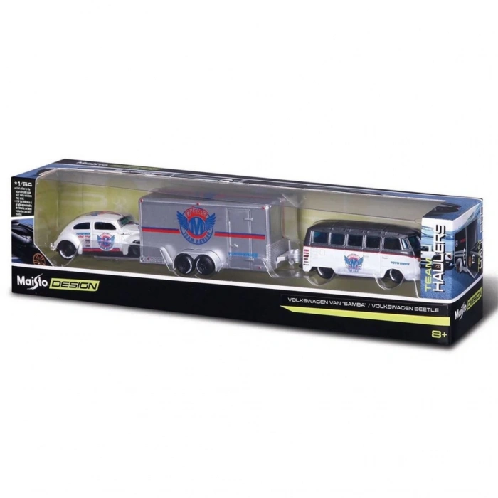 NessiWorld 1/64 Design Seri Yarış Takımı Römork ve Araç Set